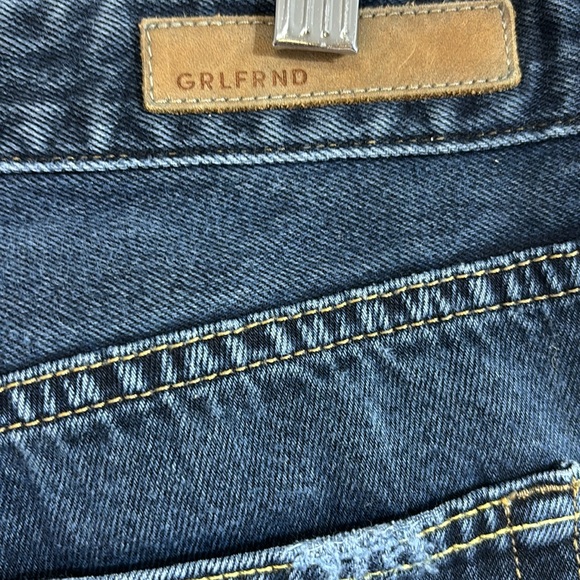 GRLFRND The Helena High Rise Straight Leg Jeans Blue Size 27 - Picture 8 of 15